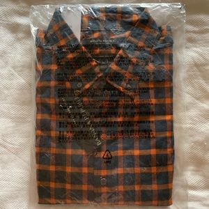 Men’s XL Banana Republic Luxe Flannel Untucked Slim Fit Plaid Shirt